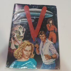 Libro de cromos de la serie de TV "V los visitantes"